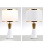 Elegance Gold and White Metal Table lamp