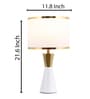 Elegance Gold and White Metal Table lamp