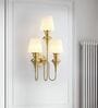 Elegant 3-Light Wall Sconce with Fabric Shades