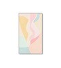 Elegant Abstract Pastel Wall Paintings Set of 4 Canvas Black Frame