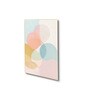 Elegant Abstract Pastel Wall Paintings Set of 4 Canvas Gold Frame
