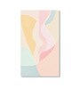 Elegant Abstract Pastel Wall Paintings Set of 4 Canvas White Frame
