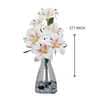 Elegant Artificial Dotted Lily Flower Bunch with 6 Flower Heads (White) Elegant Artificial Dotted Lily Flower Bunch with 6 Flower Heads (White)