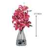 Elegant Artificial Lily Flower Bunch with 6 Flower Heads (Pink) Elegant Artificial Lily Flower Bunch with 6 Flower Heads (Pink)