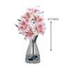 Elegant Artificial Lily Flower Bunch with 6 Flower Heads (Pink) Elegant Artificial Lily Flower Bunch with 6 Flower Heads (Pink)