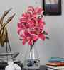 Elegant Artificial Lily Flower Bunch with 6 Flower Heads (Pink) Elegant Artificial Lily Flower Bunch with 6 Flower Heads (Pink)