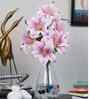 Elegant Artificial Lily Flower Bunch with 6 Flower Heads (Purple) Elegant Artificial Lily Flower Bunch with 6 Flower Heads (Purple)