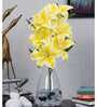 Elegant Artificial Lily Flower Bunch with 6 Flower Heads (Yellow) Elegant Artificial Lily Flower Bunch with 6 Flower Heads (Yellow)