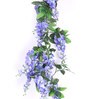 Blue Elegant Artificial Polyester Wisteria Flower Bale