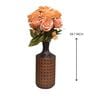 Elegant Artificial Rose Flower Bunch with 7 Flower Heads (Orange) Elegant Artificial Rose Flower Bunch with 7 Flower Heads (Orange)