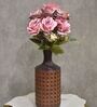 Elegant Artificial Rose Flower Bunch with 7 Flower Heads (Purple) Elegant Artificial Rose Flower Bunch with 7 Flower Heads (Purple)