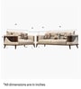 Elegant Fabric 3+2 Sofa Set in Beige Colour