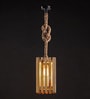 Elegant Beige Solid Wood Single Hanging Lamp