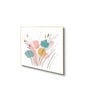 Elegant Blooming Flowers Painting Set of 4 Canvas Wall Painting Gold Frame