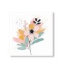 Elegant Blooming Flowers Painting Set of 4 Canvas Wall Painting Stretch Canvas Frame