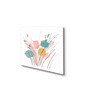 Elegant Blooming Flowers Painting Set of 4 Canvas Wall Painting White Frame