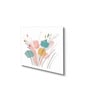 Elegant Blooming Flowers Painting Set of 4 Canvas Wall Painting White Frame