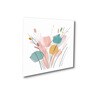 Elegant Blooming Flowers Painting Set of 4 Canvas Wall Painting White Frame