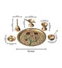 Elegant Brass Pooja Thali Set