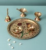 Elegant Brass Pooja Thali Set