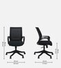 Elegant Breathable Mesh Ergonomic Chair in Black Colour