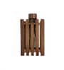 Elegant Brown Solid Wood Wall Sconces