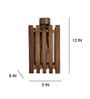 Elegant Brown Solid Wood Wall Sconces