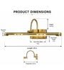 Elegant Brushed Brass LED Picture Light