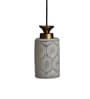 Elegant Ceramic Pendant Light with Floral Pattern