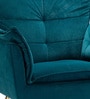 Elegant Chaise Velvet Fabric Lounge Chair In Teal Colour