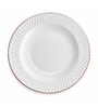 Cream Ceramic Textured Serving Plate