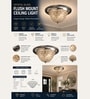 Elegant Crystal Flush Mount Ceiling Light