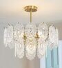 Elegant Crystal Glass Oval Plate Chandelier