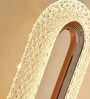 Elegant Crystal LED Wall Sconce Light Gold Finish with Clear Acrylic Shade