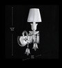 Elegant Crystal Wall Sconce with Fabric Shade