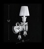 Elegant Crystal Wall Sconce with Fabric Shade Elegant Crystal Wall Sconce with Fabric Shade