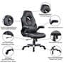 Elegant Leatherette Gaming Chair in Grey Colour
