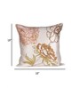 Elegant Embroidered Floral Throw Cushion Cover (18x18)