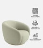 Elegant Ensemble Boucle 1 Seater Sofa In Beige Colour