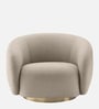 Elegant Ensemble Boucle 1 Seater Sofa In Beige Colour