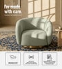 Elegant Ensemble Boucle 1 Seater Sofa In Beige Colour