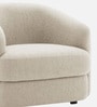 Elegant Ensemble Boucle 1 Seater Sofa In Cream Colour