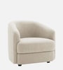 Elegant Ensemble Boucle 1 Seater Sofa In Cream Colour