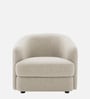 Elegant Ensemble Boucle 1 Seater Sofa In Cream Colour