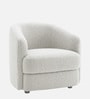 Elegant Ensemble Boucle 1 Seater Sofa In Grey Colour