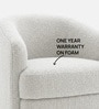 Elegant Ensemble Boucle 1 Seater Sofa In Grey Colour