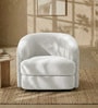 Elegant Ensemble Boucle 1 Seater Sofa In Grey Colour