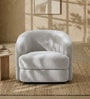Elegant Ensemble Boucle 1 Seater Sofa In Mouse Grey Colour