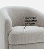 Elegant Ensemble Boucle 1 Seater Sofa In Mouse Grey Colour