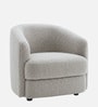 Elegant Ensemble Boucle 1 Seater Sofa In Mouse Grey Colour